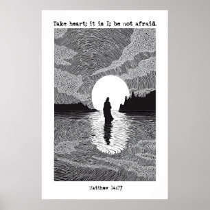 Matthew 14 27 Faith Art Print Take Heart Scripture