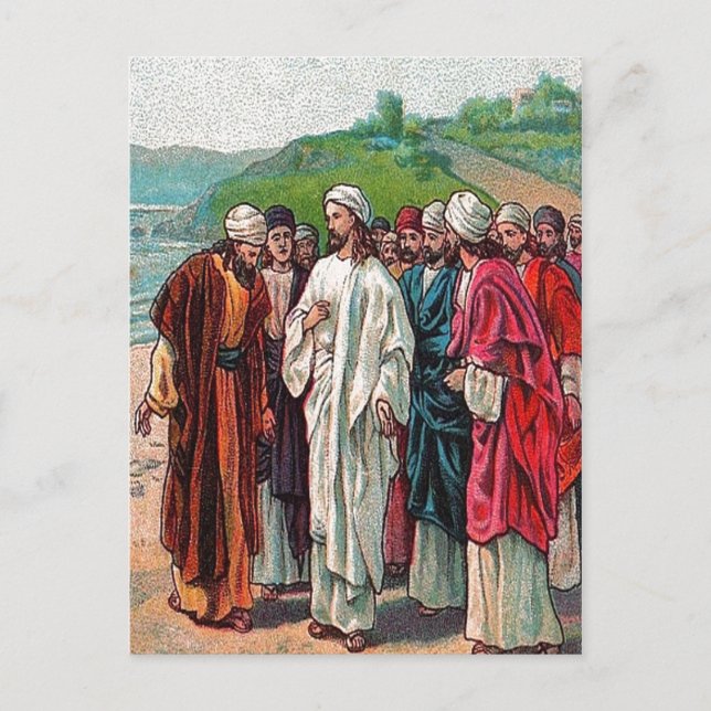 Matthew 16:13-14 Who Do Men Say That I Am postcard (Front)