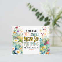 Matthew 17:20 Faith as a Mustard Seed Bible Verse