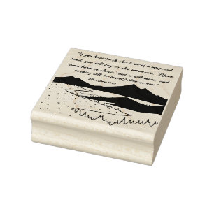 Matthew 17:20 Faith can Move Mountains Rubber Stamp