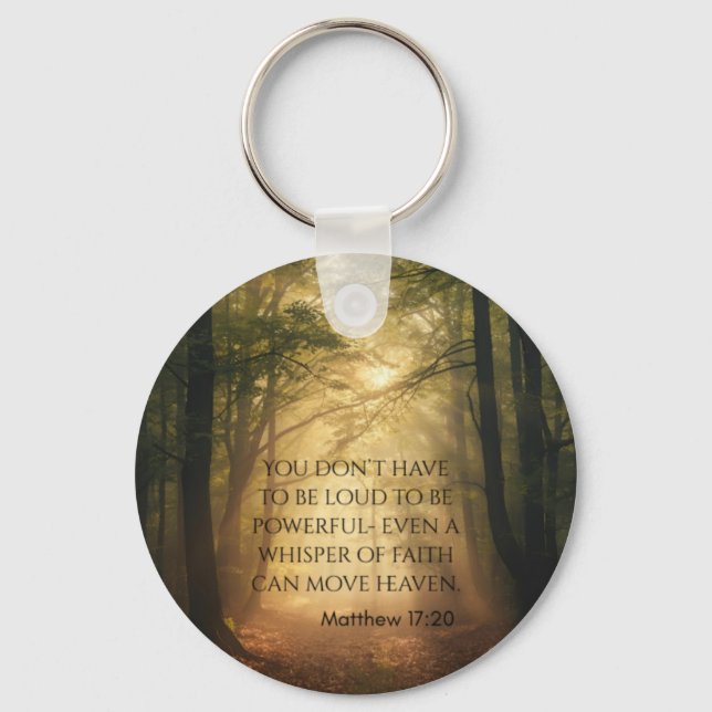 Matthew 17:20 key ring (Front)