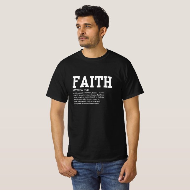 Matthew 17:20 Mens T-Shirt (Front Full)