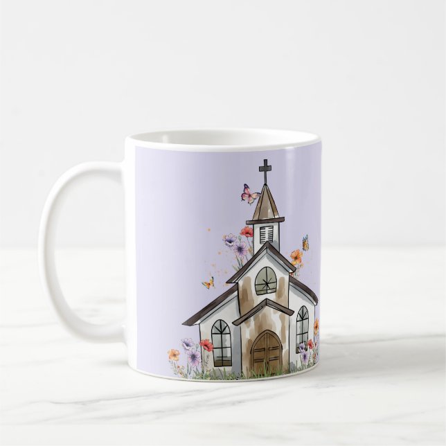 Matthew 18:20 Church in the wild wood Coffee Mug (Left)