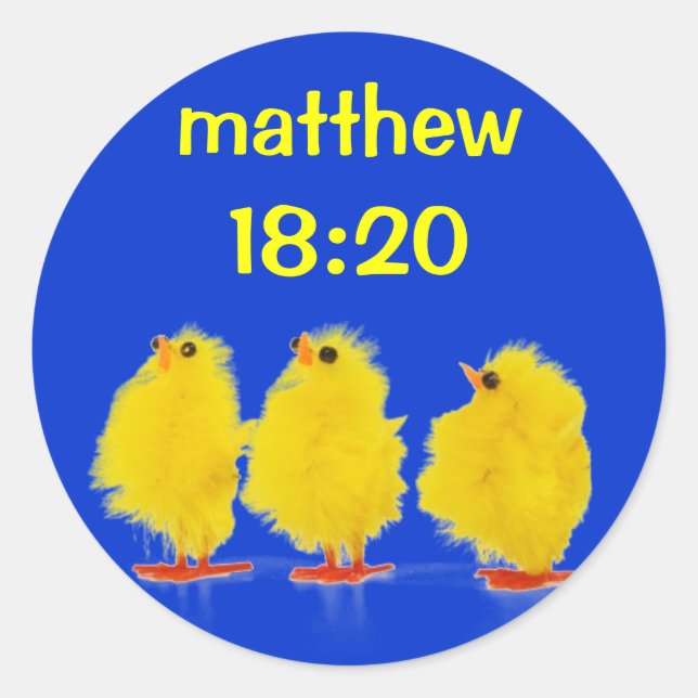 matthew 18:20 stickers (Front)