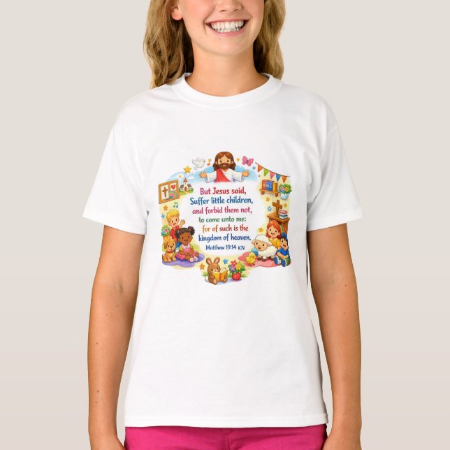 Matthew 19:14 T-Shirt (Front)
