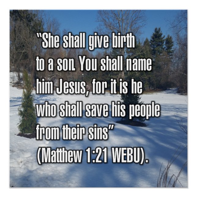 Matthew 1:21 WEBU Poster (Front)