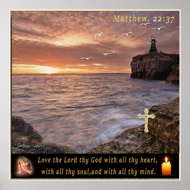 Matthew 22:37 poster (Front)