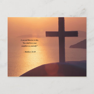 MATTHEW 22:39 POSTCARD
