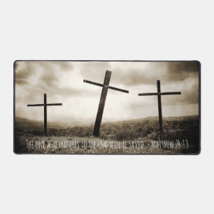 MATTHEW 24:13 Desk Mat
