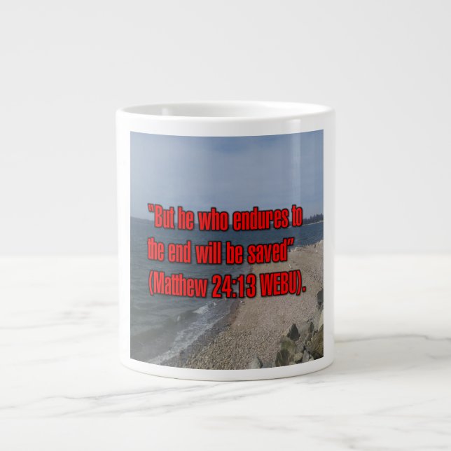 Matthew 24:13 WEBU Mug (Front)