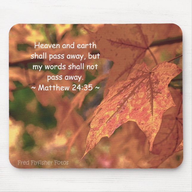 Matthew 24:35 mouse pad (Front)