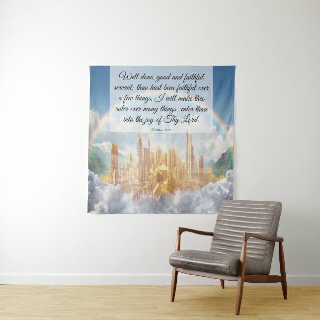 Matthew 25:21  tapestry (In Situ)