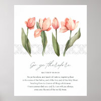 Matthew 28:19-20 Bible Verse and Tulips