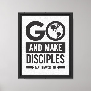 Matthew 28:19 canvas print