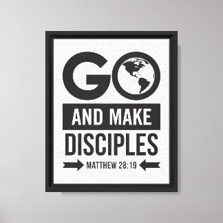 Matthew 28:19 canvas print
