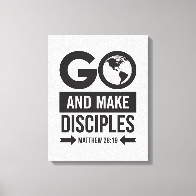 Matthew 28:19 canvas print (Front)