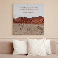 Matthew 28:20 KJV Wall Art –Scripture Poster
