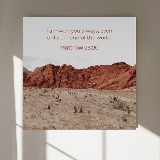 Matthew 28:20 KJV Wall Art –Scripture Poster (Creator Uploaded)