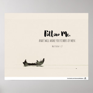 Matthew 4:19 - Fishers of Men Poster