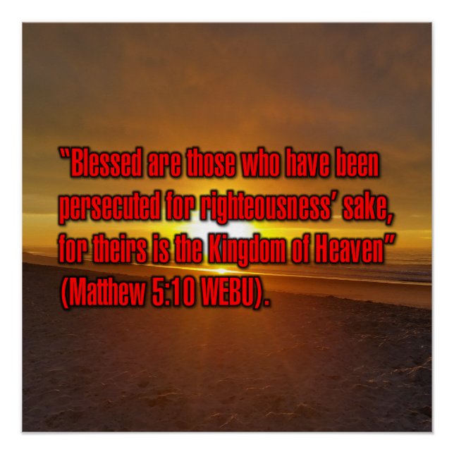 Matthew 5:10 WEBU Poster (Front)