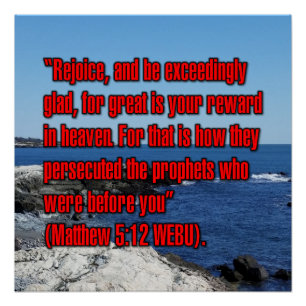 Matthew 5:12 WEBU Poster