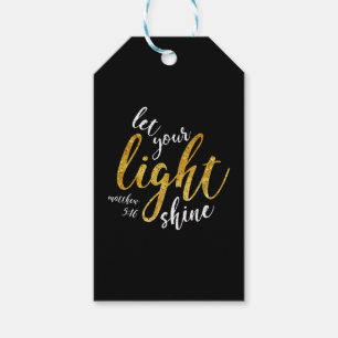 Matthew 5:16 - Shine Your Light Gift Tags