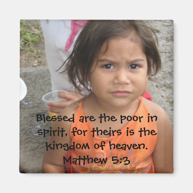 Matthew 5:3 magnet (Front)