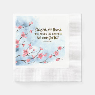 Matthew 5:4 Blessed are those who Mourn Bible Napkin