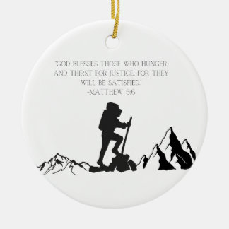 Matthew 5:6 Scripture Christmas Ornament
