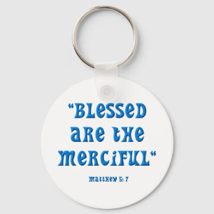 Matthew 5: 7 key ring