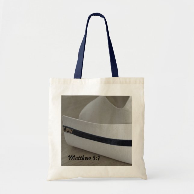 Matthew 5:7 Nursing cap Tote Bag (Front)