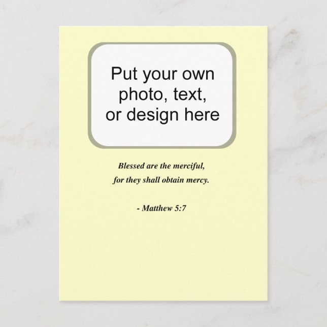 MATTHEW 5:7 POSTCARD (Front)