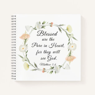Matthew 5:8 Blessed are the Pure in Heart  Notebook