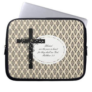 Matthew 5:8 Laptop or Netbook Carrier Sleeve