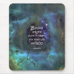 Matthew 5:8 mouse pad