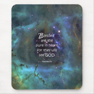 Matthew 5:8 mouse pad