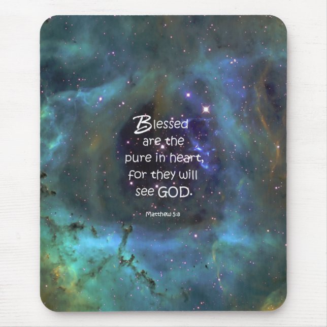 Matthew 5:8 mouse pad (Front)