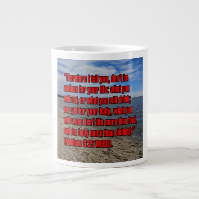Matthew 6:25 WEBU Mug (Front)