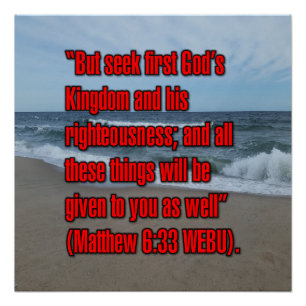 Matthew 6:33 WEBU Poster