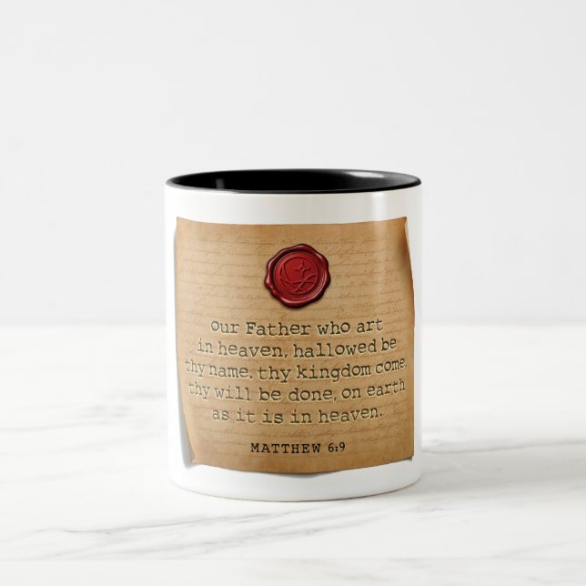 MATTHEW 6:9 - Coffee Mug (Center)