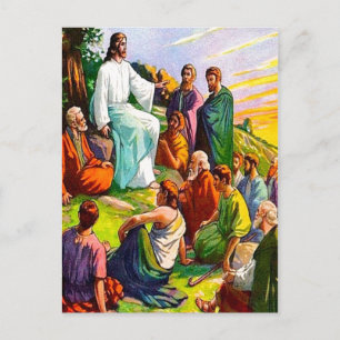 Matthew 6 Jesus Teaches His Followers postcard