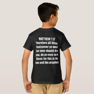 Matthew 7:12  KJV Bible Verse Typography  T-Shirt