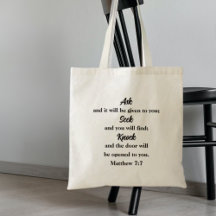 Matthew 7:7 Ask Seek Knock Bible Verse