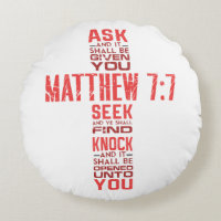 Matthew 7:7 Bible Verse Cross