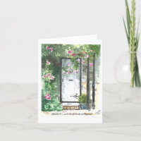 Matthew 7:8 Notecard..."To him who knocks...