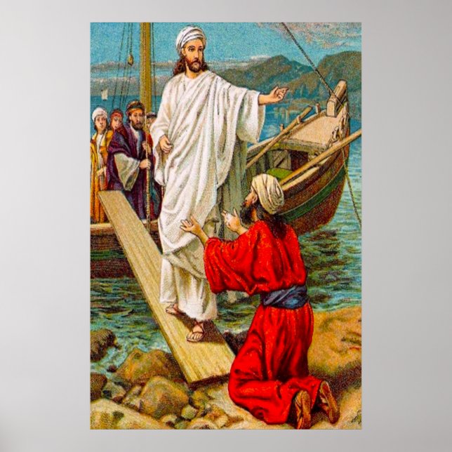 Matthew 8:28-34 Set Free from Demons Poster (Front)