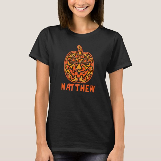 Matthew Halloween Sugar Skull T-Shirt (Front)