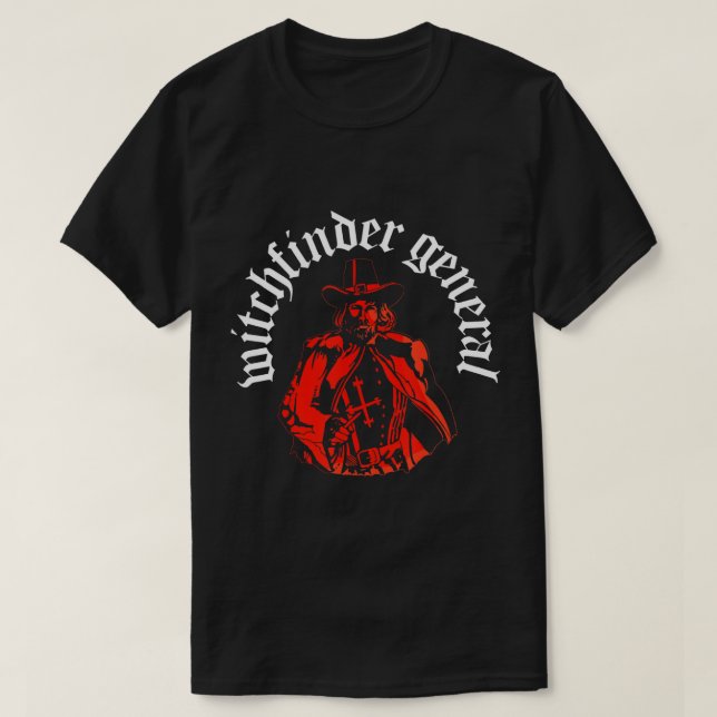 Matthew Hopkins - Witchfinder General Witch Hunter T-Shirt (Design Front)