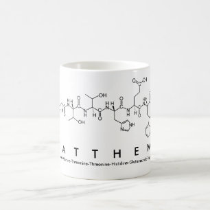 Matthew peptide name mug