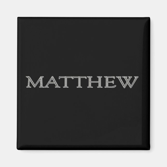 Matthew Personalised Name Magnet (Front)